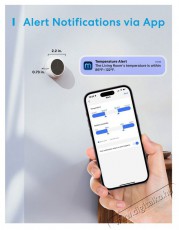 Meross Smart Temperature and Humidity Sensor Háztartás / Otthon / Kültér - Lakásfelszerelés - Hőmérő / barométer - 519543