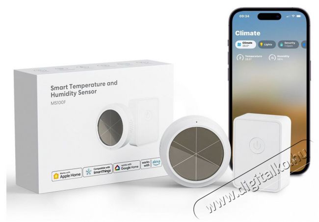Meross Smart Temperature and Humidity Sensor Kit Háztartás / Otthon / Kültér - Biztonságtechnika - Kiegészítő - 519544