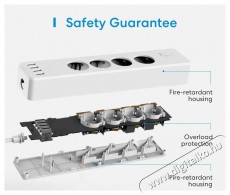 Meross Smart Wi-Fi Power Strip 4AC+4USB Mobil / Kommunikáció / Smart - Okos eszköz - Egyéb okos eszköz - 521611