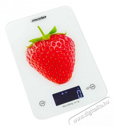 Mesko MS3155 eper mintás digitális konyhamérleg Konyhai termékek - Konyhai mérleg - 333452
