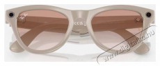 META RAY-BAN Meta Skyler (Standard) Smart Glasses - Shiny Chalky Gray, Transitions Sapphire Mobil / Kommunikáció / Smart - VR virtuális szemüveg - 521636