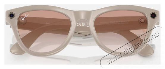META RAY-BAN Meta Skyler (Standard) Smart Glasses - Shiny Chalky Gray, Transitions Sapphire Mobil / Kommunikáció / Smart - VR virtuális szemüveg - 521636