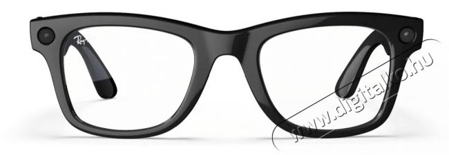 META RAY-BAN Meta Wayfarer (Standard) Smart Glasses - Shiny Black, Clear (Large) Mobil / Kommunik&aacute;ci&oacute; / Smart - VR virtu&aacute;lis szem&uuml;veg - 521641