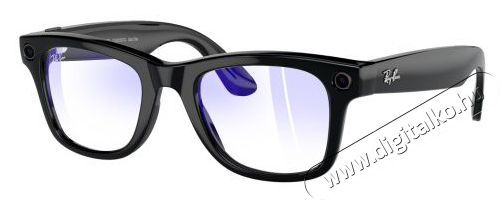 META RAY-BAN Meta Wayfarer (Standard) Smart Glasses - Shiny Black, Clear Mobil / Kommunikáció / Smart - VR virtuális szemüveg - 521631