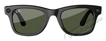 META RAY-BAN Meta Wayfarer (Standard) Smart Glasses - Shiny Black, G15 Green Mobil / Kommunikáció / Smart - VR virtuális szemüveg - 521618