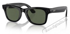 META RAY-BAN Meta Wayfarer (Standard) Smart Glasses - Shiny Black, G15 Green Mobil / Kommunikáció / Smart - VR virtuális szemüveg - 521618