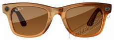 META RAY-BAN Meta Wayfarer (Standard) Smart Glasses - Shiny Caramel, Polar Brown Mobil / Kommunikáció / Smart - VR virtuális szemüveg - 521635
