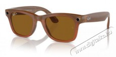 META RAY-BAN Meta Wayfarer (Standard) Smart Glasses - Shiny Caramel, Polar Brown Mobil / Kommunikáció / Smart - VR virtuális szemüveg - 521635