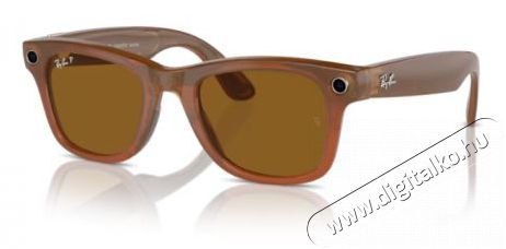 META RAY-BAN Meta Wayfarer (Standard) Smart Glasses - Shiny Caramel, Polar Brown Mobil / Kommunikáció / Smart - VR virtuális szemüveg - 521635