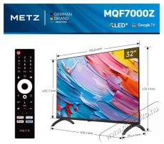 Metz 32MQF7000Z QLED Televízió Televíziók - LED televízió - 720p HD Ready felbontású - 512087