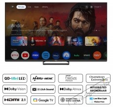 Metz 65MNE8000Z Mini LED telev&iacute;z&oacute;, 164 cm, Smart Google TV, 4K Ultra HD, 144Hz, F energiaoszt&aacute;ly (2025-&ouml;s modell) Telev&iacute;zi&oacute;k - LED telev&iacute;zi&oacute; - UHD 4K felbont&aacute;s&uacute; - 535455