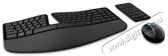 Microsoft Sculpt Ergonomic vezeték nélküli billentyűzet HU + egér (L5V-00020) Iroda és számítástechnika - Billentyűzet / billentyűzet szett - Vezeték nélküli - 312352
