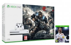 Microsoft Xbox One S 1TB konzol - fehér + Gears of War 4 + FIFA 18 játékszoftver Iroda és számítástechnika - Játék konzol - Xbox One konzol - 330138