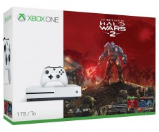 Microsoft Xbox One S 1TB fehér konzol + Halo Wars 2 játékszoftver Iroda és számítástechnika - Játék konzol - Xbox One konzol - 330139