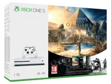 Microsoft Xbox One S 1TB konzol + Assassin’s Creed Origins + Rainbow Six játékszoftver Iroda és számítástechnika - Játék konzol - Xbox One konzol - 330140