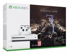 Microsoft Xbox One S 1TB konzol + Shadow of War játékszoftver Iroda és számítástechnika - Játék konzol - Xbox One konzol - 330141