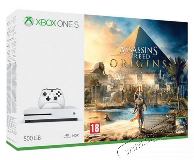 Microsoft Xbox One S 500GB konzol + Assassin&rsquo;s Creed Origins j&aacute;t&eacute;kszoftver Iroda &eacute;s sz&aacute;m&iacute;t&aacute;stechnika - J&aacute;t&eacute;k konzol - Xbox One konzol - 330143