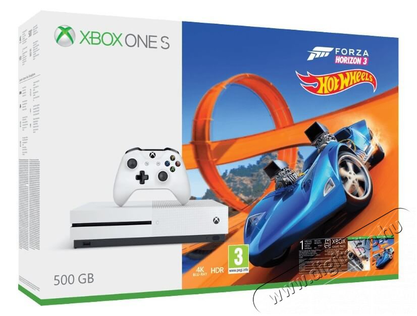 Microsoft Xbox One S 500GB konzol + Forza Horizon 3 + Hot Wheels játékszoftver Iroda és számítástechnika - Játék konzol - Xbox One konzol - 330144