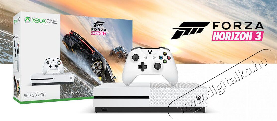 Microsoft Xbox One S 500GB konzol + Forza Horizon 3 játék Iroda és számítástechnika - Játék konzol - Xbox One konzol - 326135