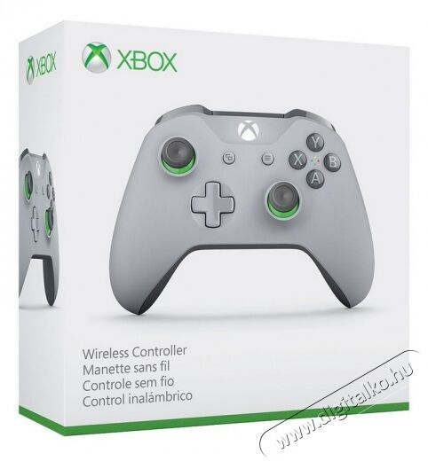 Microsoft Xbox One kontroller wireless controller - szürke/zöld Iroda és számítástechnika - Játék konzol - Kontroller - 330131
