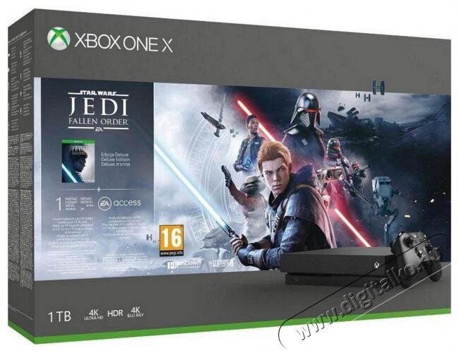 Microsoft Xbox One X 1TB Star Wars Jedi: Fallen Order - fekete Iroda és számítástechnika - Játék konzol - Xbox One konzol - 354485