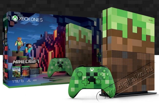 Microsoft Xbox One S Minecraft Limited Edition 1TB konzol + tartó + kontroller Iroda és számítástechnika - Játék konzol - Xbox One konzol - 330147