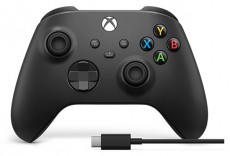 Microsoft Xbox fekete vezeték nélküli kontroller + USB-C kábel Iroda és számítástechnika - Játék konzol - Xbox One konzol - 463217