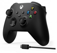 Microsoft Xbox fekete vezeték nélküli kontroller + USB-C kábel Iroda és számítástechnika - Játék konzol - Xbox One konzol - 463217