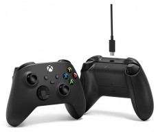 Microsoft Xbox fekete vezeték nélküli kontroller + USB-C kábel Iroda és számítástechnika - Játék konzol - Xbox One konzol - 463217