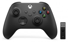 Microsoft Xbox fekete vezeték nélküli kontroller + Windows 10 USB adapter Iroda és számítástechnika - Játék konzol - Xbox One konzol - 463218