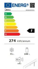 Midea MDRB380FGF01 HŰTŐ ALULFAGYASZTÓS Konyhai termékek - Hűtő, fagyasztó (szabadonálló) - Alulfagyasztós kombinált hűtő - 475967