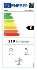 Midea MDRB380FGE01A no frost alulfagyasztós hűtőszekrény Konyhai termékek - Hűtő, fagyasztó (szabadonálló) - Alulfagyasztós kombinált hűtő - 500170