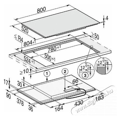 Miele KM 7474 FL 125 Edition Konyhai term&eacute;kek - S&uuml;tő-főzőlap, tűzhely (be&eacute;p&iacute;thető) - Indukci&oacute;s főzőlap (be&eacute;p&iacute;thető) - 529770