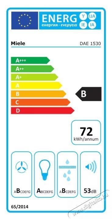 Miele DAE 1530 be&eacute;p&iacute;thető p&aacute;raelsz&iacute;v&oacute; Konyhai term&eacute;kek - P&aacute;raelsz&iacute;v&oacute; - Be&eacute;p&iacute;thető / kih&uacute;zhat&oacute; - 534385