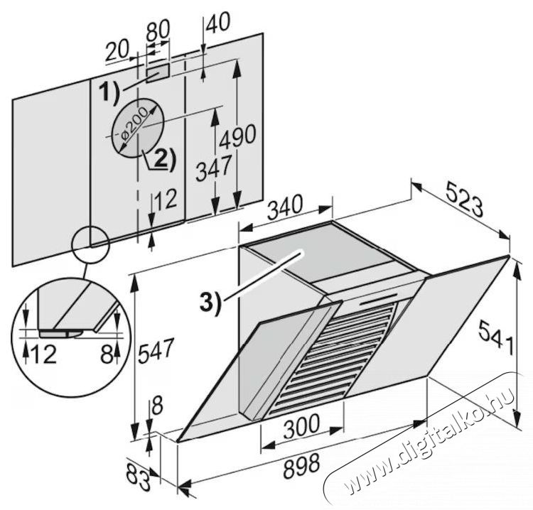Miele DA 6096 W White Wing fali p&aacute;raelsz&iacute;v&oacute; Konyhai term&eacute;kek - P&aacute;raelsz&iacute;v&oacute; - K&uuml;rtős - 534386