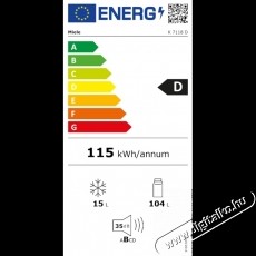 Miele K 7118 D Be&eacute;p&iacute;thető hűtőszekr&eacute;ny, DailyFresh, 4 fagyaszt&oacute;rekesz, LED-vil&aacute;g&iacute;t&aacute;s &eacute;s SoftClose, Feh&eacute;r Konyhai term&eacute;kek - Hűtő, fagyaszt&oacute; (be&eacute;p&iacute;thető) - Egyajt&oacute;s hűtő - 534379