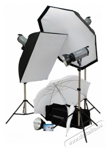 Mikrosat Basic Big Kit (3x320Ws) Fotó-Videó kiegészítők - Vaku - Stúdió vaku - 257250