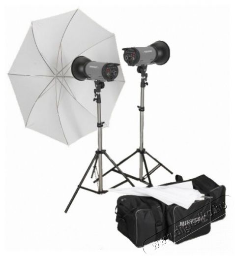 Mikrosat Basic Fapados Kit (2x 320Ws) stúdió vaku Fotó-Videó kiegészítők - Vaku - Stúdió vaku - 290308