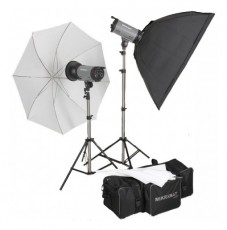 Mikrosat Basic Light Kit II. (2x600Ws) stúdió vakuszett Fotó-Videó kiegészítők - Vaku - Stúdió vaku - 295899