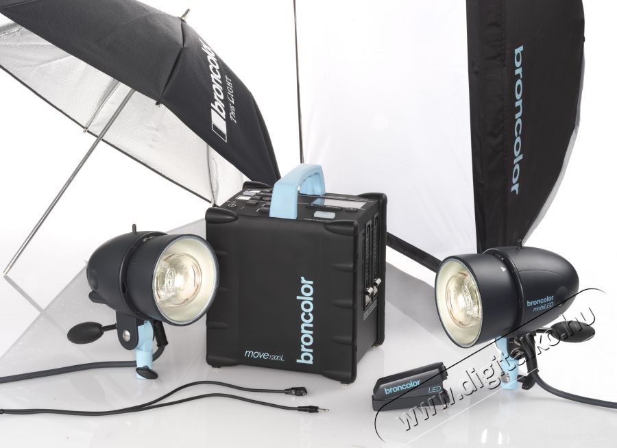 Broncolor Move 1200L Outdoor Kit 2 stúdió vaku Fotó-Videó kiegészítők - Vaku - Stúdió vaku - 290340