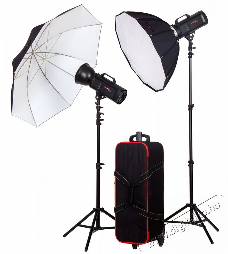 Mikrosat Flash-Mob 6 kit (2x 600Ws) Canon HSS stúdió vaku Fotó-Videó kiegészítők - Vaku - Stúdió vaku - 290356