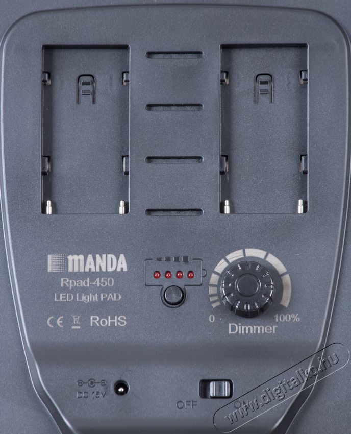 Mikrosat LED Panel Rpad-450 LED lámpa AC/NP-F 75 W 5600K Fotó-Videó kiegészítők - Lámpa - LED lámpa - 305681