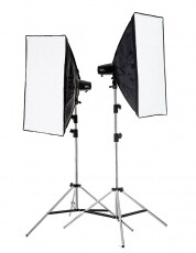 Mikrosat Hobby Mini stúdió II (2 x 120Ws) Fotó-Videó kiegészítők - Fényterelő - Softbox - 272992