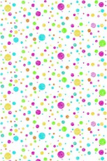 Mikrosat P2508 Ella Bella Multi Coloured Dots (1,2x3,6 m) háttér Fotó-Videó kiegészítők - Háttér - Ella Bella háttér - 291000
