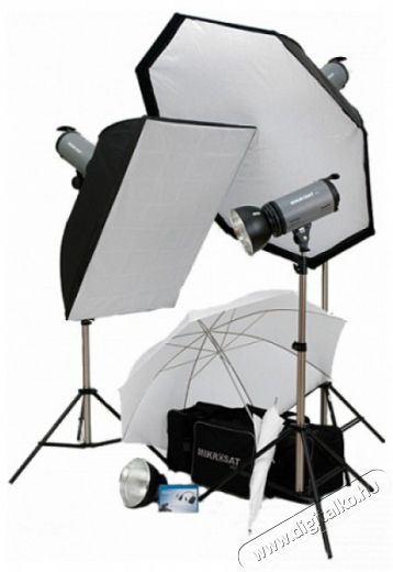 Mikrosat Basic Big vaku szett II (2x 320Ws + 1x 600Ws) Fotó-Videó kiegészítők - Vaku - Stúdió vaku - 290312