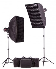Mikrosat Mini 4D kit (2x400W) Fotó-Videó kiegészítők - Vaku - Stúdió vaku - 283268