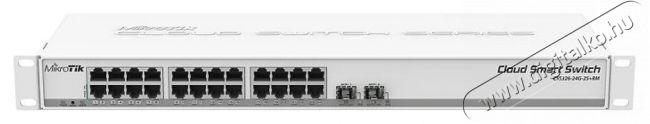 MikroTik CSS326-24G-2S+RM 1U 19" 24port GbE LAN 2x 10GbE SFP+ Cloud Smart Switch Iroda és számítástechnika - Hálózat - Switch - 397945