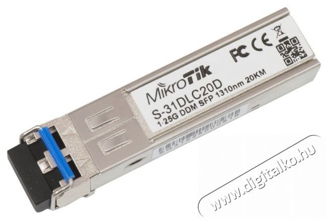 MikroTik SFP modul 1.25G SM 20km 1310nm Iroda és számítástechnika - Egyéb számítástechnikai termék - 387351