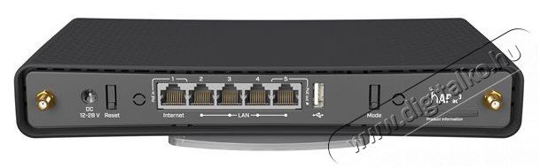MikroTik hAP ac3 RBD53iG-5HacD2HnD AC1200 5xGbE LAN Külső antennás Dual-Band Vezeték nélküli router Iroda és számítástechnika - Hálózat - Router - 395510