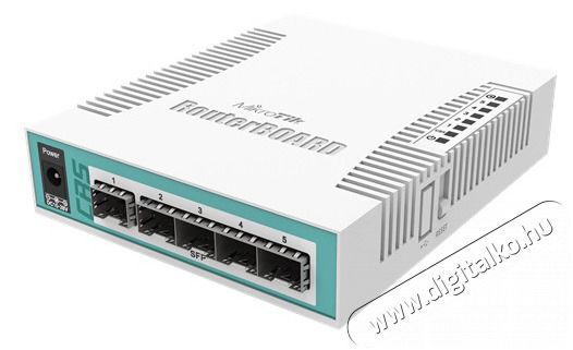 MikroTik CRS106-1C-5S 5xSFP, 1xCombo port (SFP/GbE LAN) asztali Cloud Router Switch Iroda és számítástechnika - Hálózat - Switch - 406654